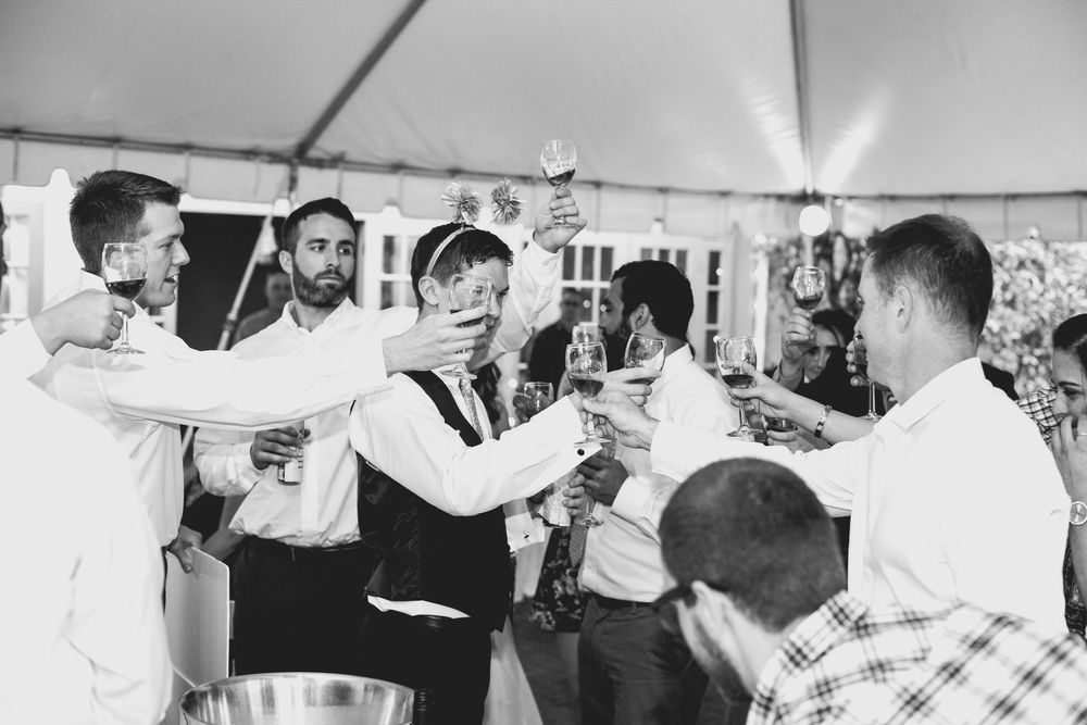   Cheers!   | #HisQueenHerEngelking Wedding | Photography by Two Arrows Photography at twoarrowsphoto.com  